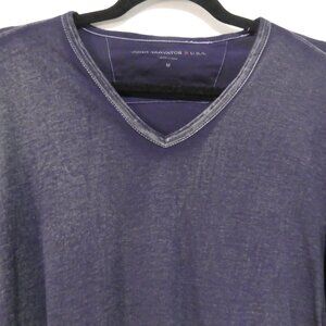 JOHN VARVATOS USA | medium | Classic Blue V-Neck Long Sleeve Shirt
